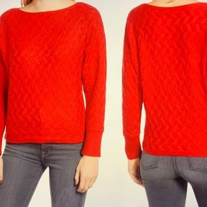 Vince Camuto Red Crew Neck Sweater